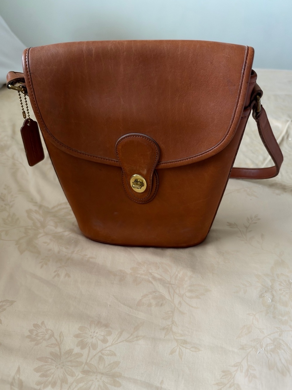 Coach Saddle Brown Leather Crossbody Bag